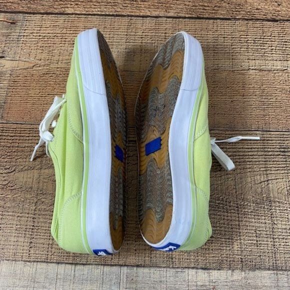 Keds Lime Green Canvas Casual Fashion Sneakers - Picture 6 of 9